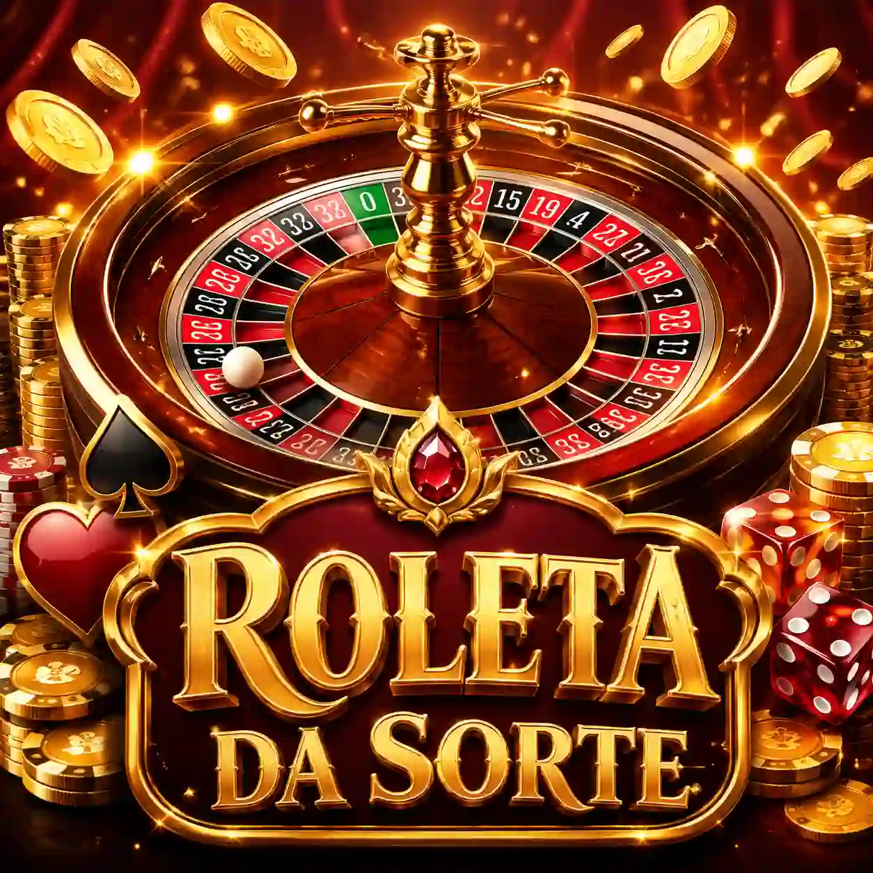 Roda de roleta dourada em close